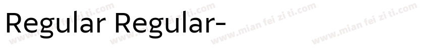 Regular Regular字体转换